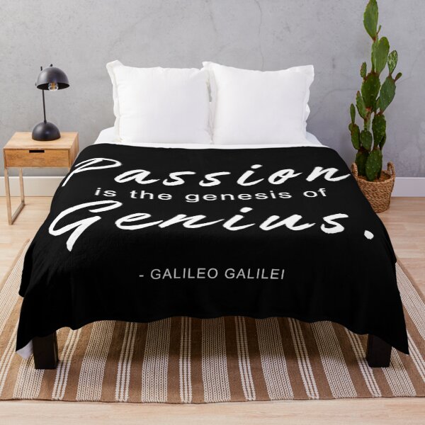 Item preview, Passion Is The Genesis Of Genius Galileo Quote designed and sold by Anniko Art Studio.