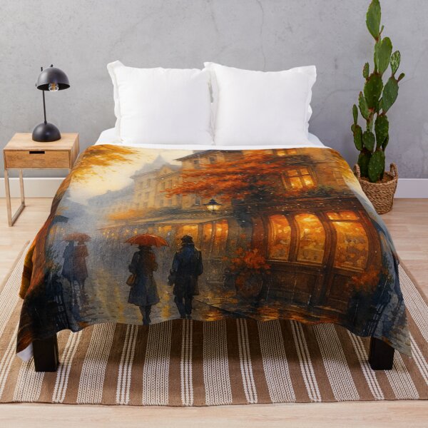 Item preview, Autumn Glow Street – Fall Reflections designed and sold by ArtesioByZaber.