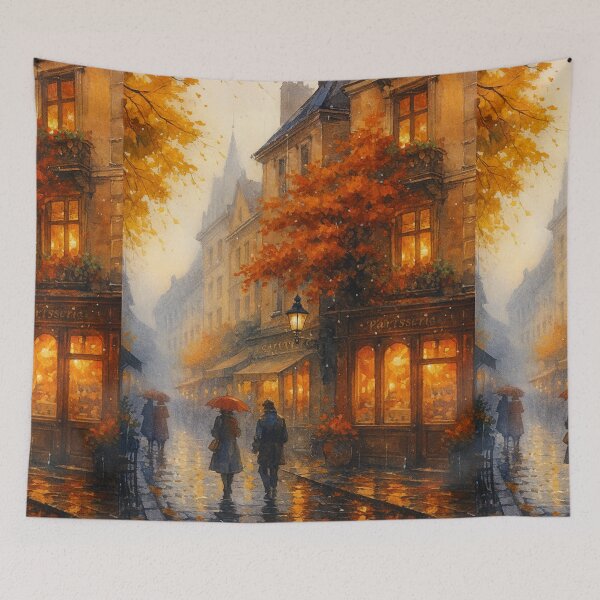 Item preview, Autumn Glow Street – Fall Reflections designed and sold by ArtesioByZaber.