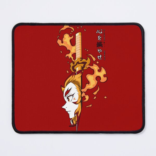 Item preview, Flaming Warrior Silhouette With Fiery Blade designed and sold by Artistic canvas store.