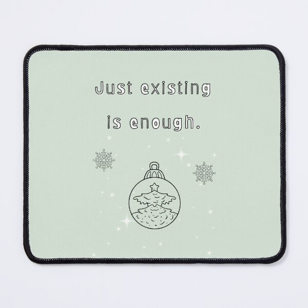 Item preview, Just Existing Is Enough — Minimal Pastel Affirmation designed and sold by mintmono-studio.