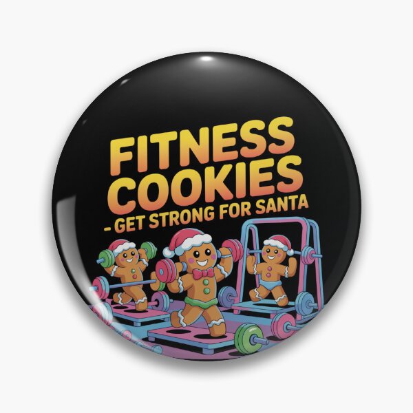 Item preview, Fitness cookies - get strong for Santa designed and sold by DreamOnShirts.