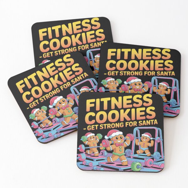 Item preview, Fitness cookies - get strong for Santa designed and sold by DreamOnShirts.