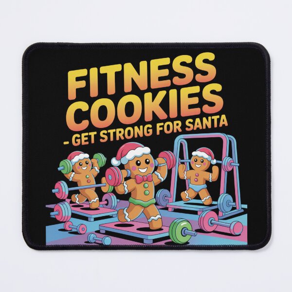 Item preview, Fitness cookies - get strong for Santa designed and sold by DreamOnShirts.