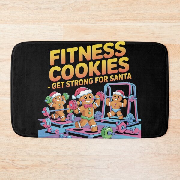 Item preview, Fitness cookies - get strong for Santa designed and sold by DreamOnShirts.
