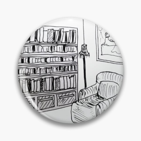 Item preview, Living Room Drawing With Bookcase designed and sold by LiorSmithDesign.