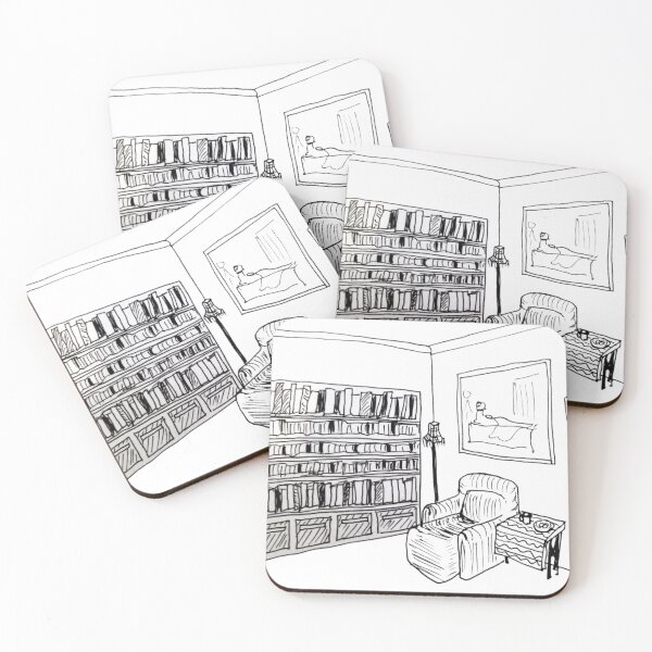 Item preview, Living Room Drawing With Bookcase designed and sold by LiorSmithDesign.