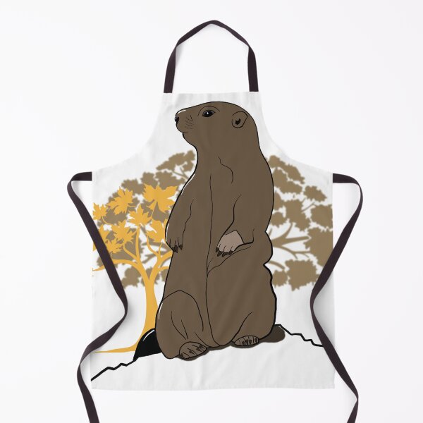 Item preview, Braun Marmot on Mountain - Peaceful Autumn Nature Illustration designed and sold by CorniDesign.