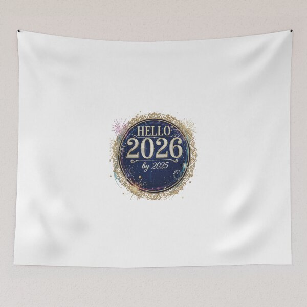 Item preview, Hello 2026 New Year Design | Elegant Gold & Navy Celebration Graphic | Printable PNG for Shirts, Cards & Decorations designed and sold by Omikook.