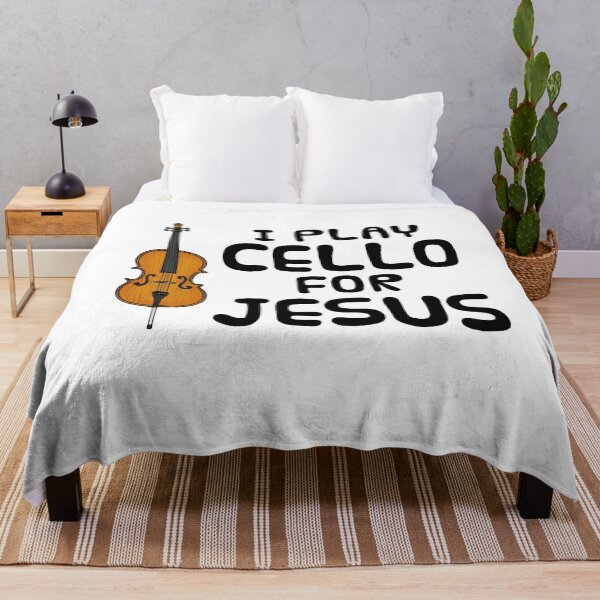 Item preview, I Play Cello For Jesus, Cellist Church Musician designed and sold by doodlerob.