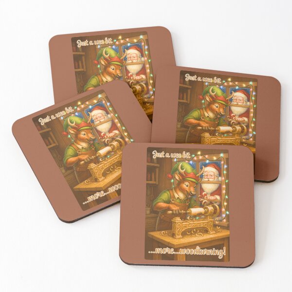Item preview, Reindeer-elf woodturner designed and sold by Brickroad Dsigns.