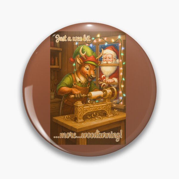 Item preview, Reindeer-elf woodturner designed and sold by Brickroad Dsigns.