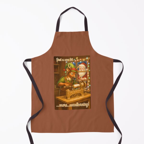 Item preview, Reindeer-elf woodturner designed and sold by Brickroad Dsigns.