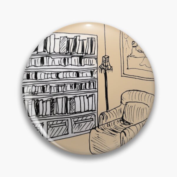 Item preview, Milky Tea Living Room Drawing With Bookcase designed and sold by LiorSmithDesign.