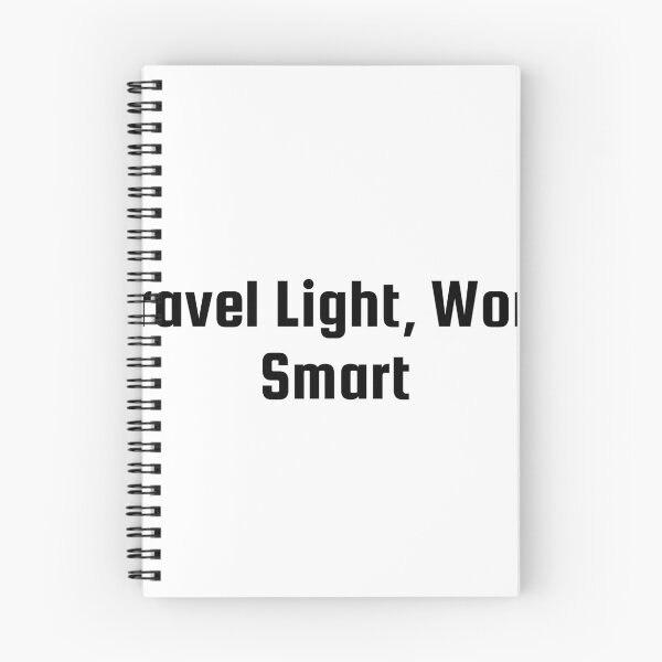 Item preview, Travel Light, Work Smart designed and sold by Ninjacatoff.