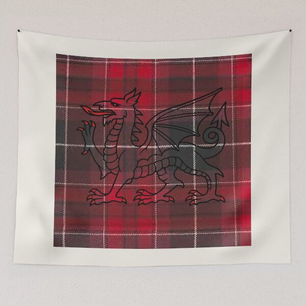 Item preview, Pride Of Wales - Universal - Welsh Tartan & y Ddraig Goch - the red dragon v2 designed and sold by WheelieGdArt.