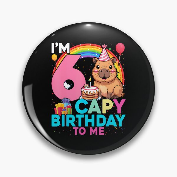 Item preview, I'M 6 Year Old Capy Happy Birthday To Me 6Th Bday Capybara designed and sold by TysonLangosh.