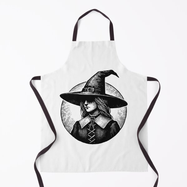 Item preview, Classic Vintage Witch Portrait / Engraving Style Mystery Art designed and sold by ZentroShop.