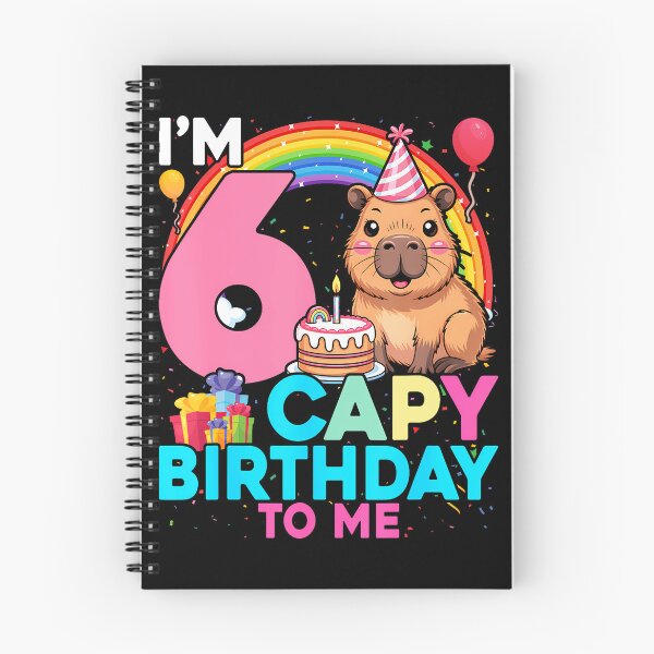 Item preview, I'M 6 Year Old Capy Happy Birthday To Me 6Th Bday Capybara designed and sold by TysonLangosh.