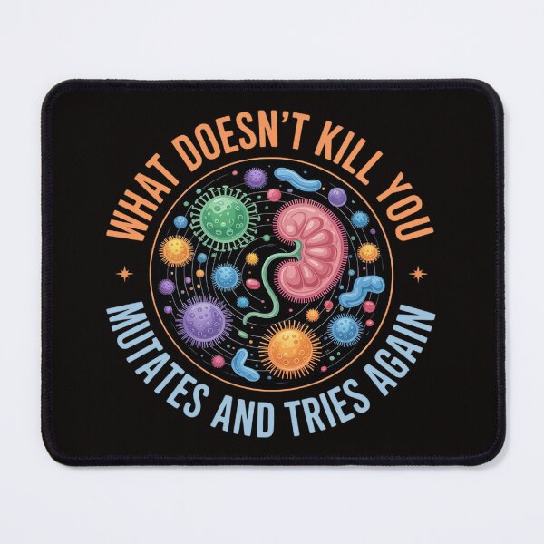 Item preview, What Doesn't Kill You Mutates and Tries Again Biology designed and sold by silladive.