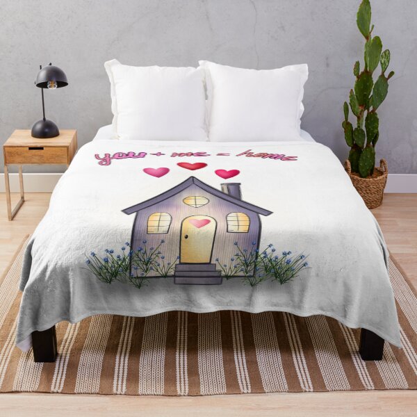Item preview, Cute Magical Love House – “You + Me = Home” Design designed and sold by LiudmylaMaika.