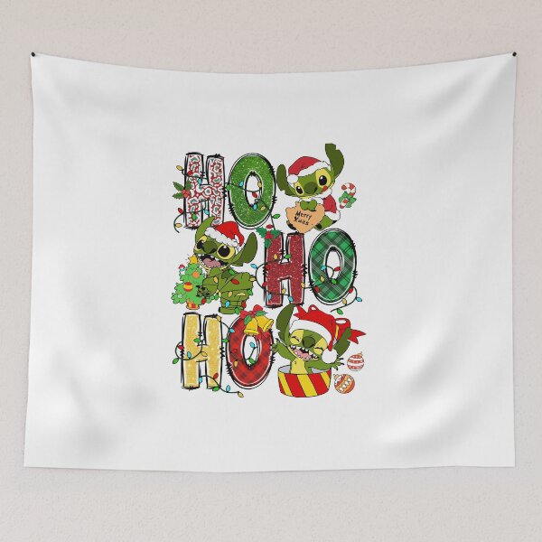 Item preview, Stitch tangled in lights: Christmas "HO HO HO" pattern designed and sold by Polarisofficial.