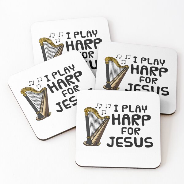 Item preview, I Play Harp For Jesus, Church Harpist String Musician designed and sold by doodlerob.
