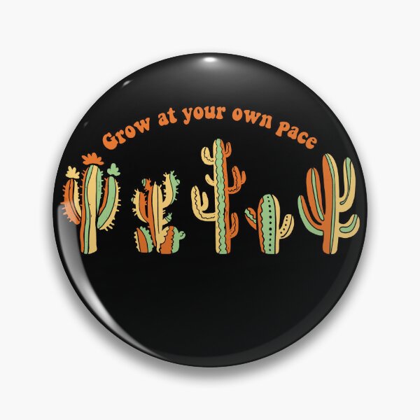 Item preview, Retro Botanical Cactus Growth Quote designed and sold by The secret storage room.