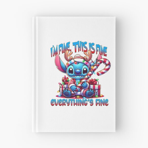Item preview, Stitch the Reindeer Tangled in Lights with the Comic Phrase "I'm Fine" designed and sold by Polarisofficial.