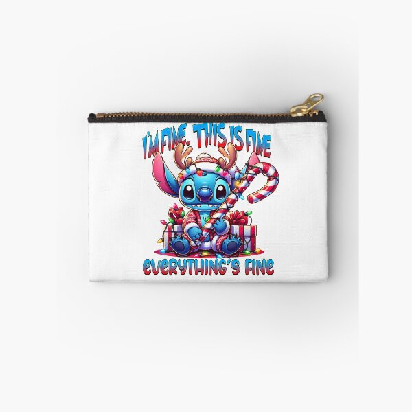 Item preview, Stitch the Reindeer Tangled in Lights with the Comic Phrase "I'm Fine" designed and sold by Polarisofficial.