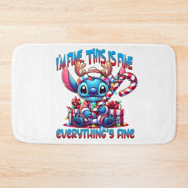 Item preview, Stitch the Reindeer Tangled in Lights with the Comic Phrase "I'm Fine" designed and sold by Polarisofficial.