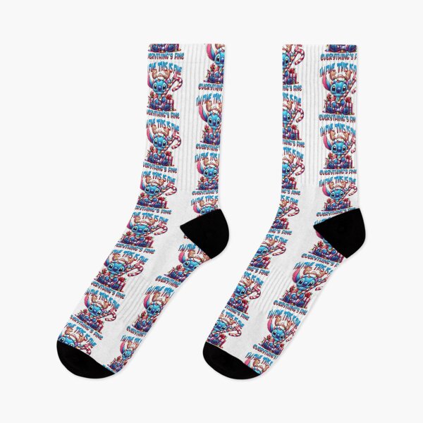 Item preview, Stitch the Reindeer Tangled in Lights with the Comic Phrase "I'm Fine" designed and sold by Polarisofficial.