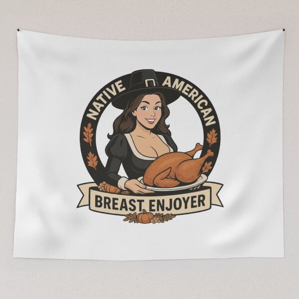 Item preview, Native American Breast Enjoyer Thanksgiving designed and sold by moabeArtistic.