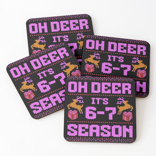 Item preview, Oh Deer It's 6-7 Season Viral Meme Ugly Christmas Sweater Style designed and sold by WHITE FLAME PRINTS.