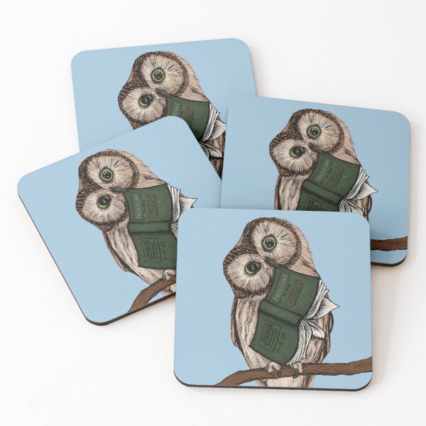 Item preview, Cute & Curious Owl with a Field Guide for Birds designed and sold by GDiEDesigns.