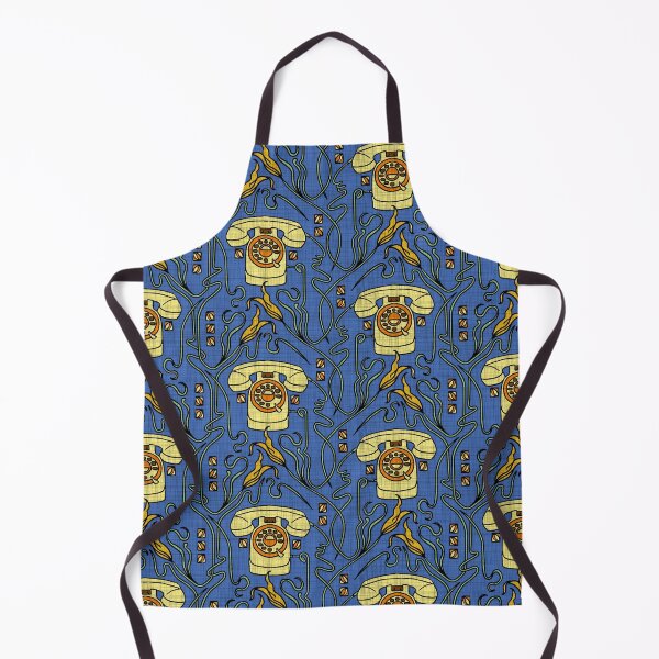 Item preview, Retro Nouveau is calling - blue-yellow designed and sold by kobyakov.