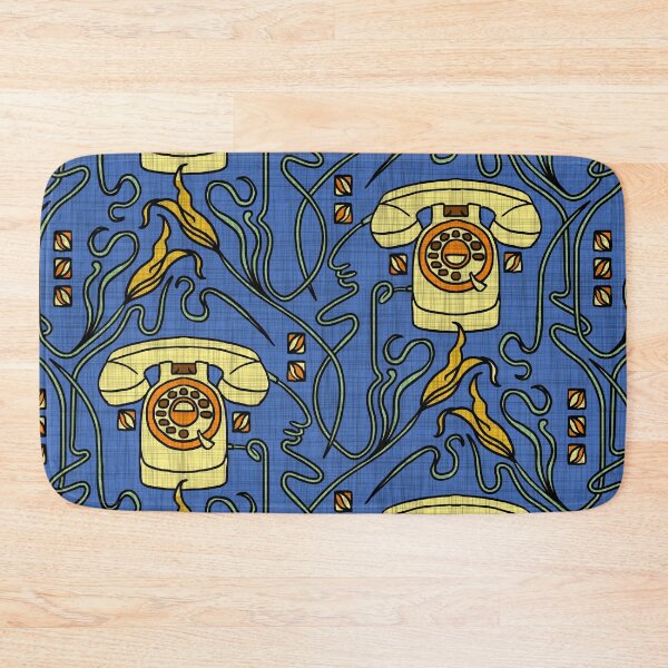 Item preview, Retro Nouveau is calling - blue-yellow designed and sold by kobyakov.