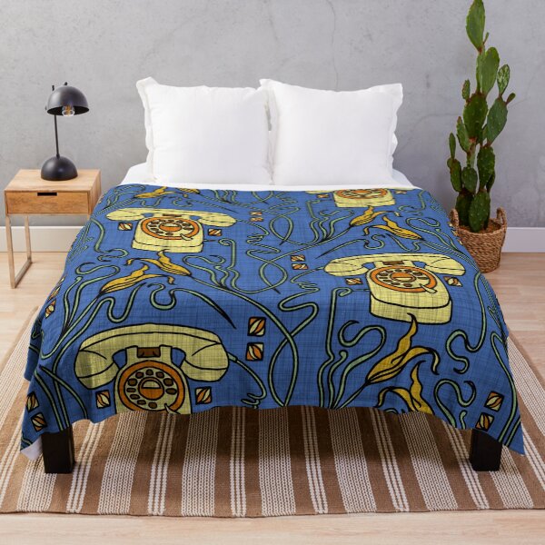 Item preview, Retro Nouveau is calling - blue-yellow designed and sold by kobyakov.