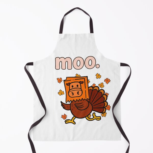 Item preview, Thanksgiving Turkey Moo Cow Head Funny Fall Men Women Kids designed and sold by SONBAN.