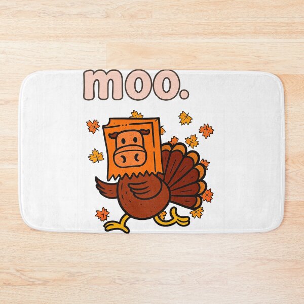 Item preview, Thanksgiving Turkey Moo Cow Head Funny Fall Men Women Kids designed and sold by SONBAN.