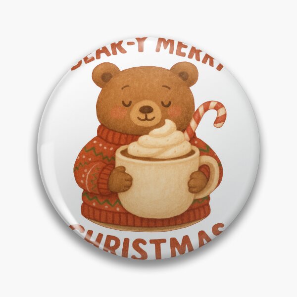Item preview, “BEAR-Y MERRY CHRISTMAS” - Bear with cocoa designed and sold by Felia001.
