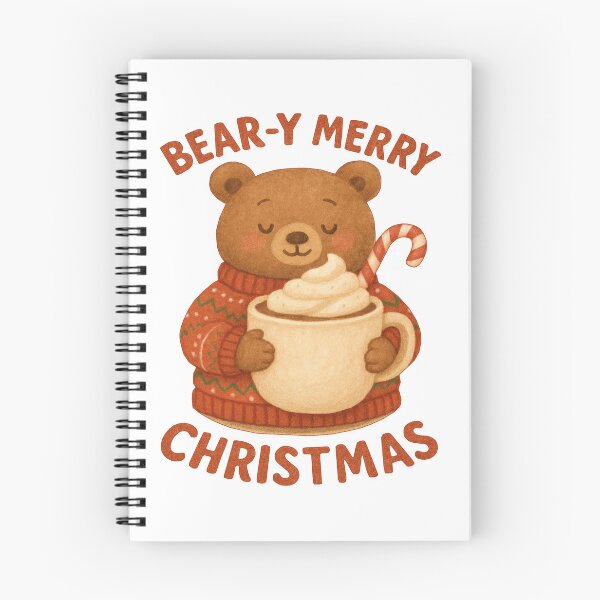 Item preview, “BEAR-Y MERRY CHRISTMAS” - Bear with cocoa designed and sold by Felia001.