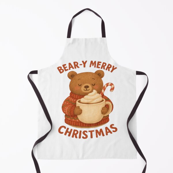 Item preview, “BEAR-Y MERRY CHRISTMAS” - Bear with cocoa designed and sold by Felia001.