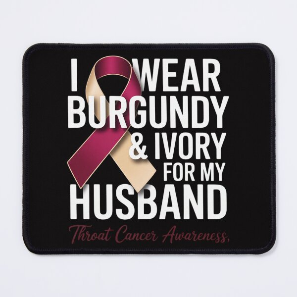 Item preview, Throat Cancer Awareness Ribbon for my Husband designed and sold by demarioTTS.