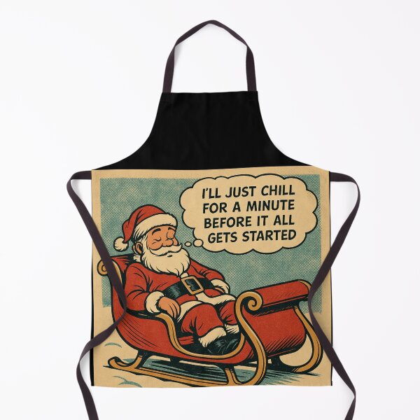 Item preview, Cozy Christmas Humor – Santa Taking a Quick Break – Gift for Dad • Retro Comics • Vintage Halftone designed and sold by JacobKAurumhead.