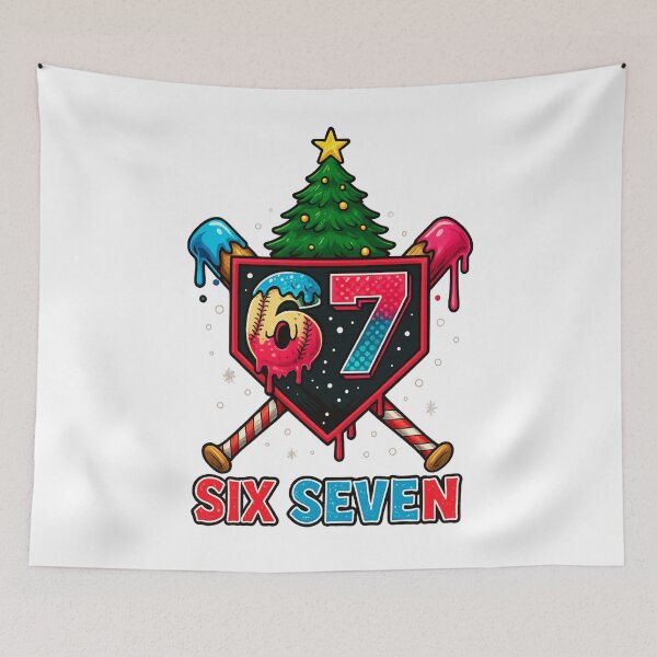 Item preview, 67 Baseball Drip Christmas Six Seven Ice Cream Player Style designed and sold by SONBAN.