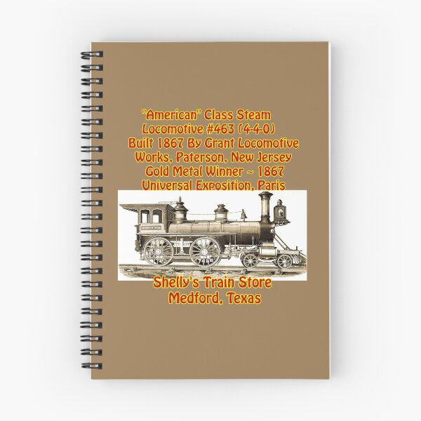Item preview, "American Class" Steam Locomotive, Shelly's Train Store, Vintage, Classic, Archaic, Collectible Train Logos, Rail & Railroad Logos, train stickers, magnets, t-shirts, posters & more designed and sold by MoreEZUSA-Here.