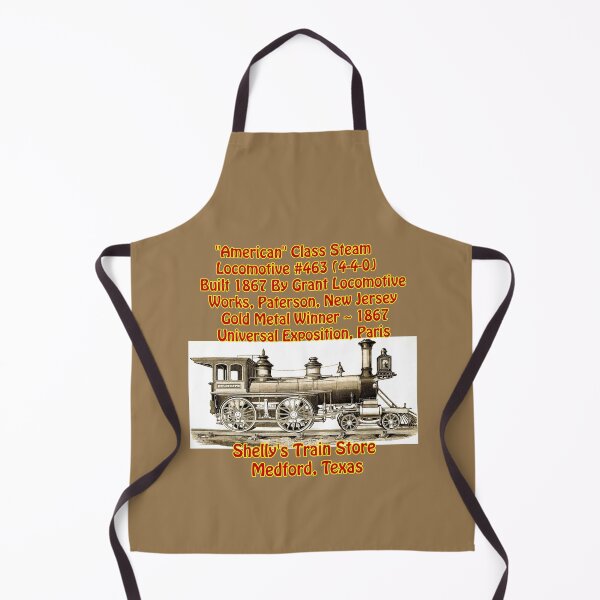 Item preview, "American Class" Steam Locomotive, Shelly's Train Store, Vintage, Classic, Archaic, Collectible Train Logos, Rail & Railroad Logos, train stickers, magnets, t-shirts, posters & more designed and sold by MoreEZUSA-Here.