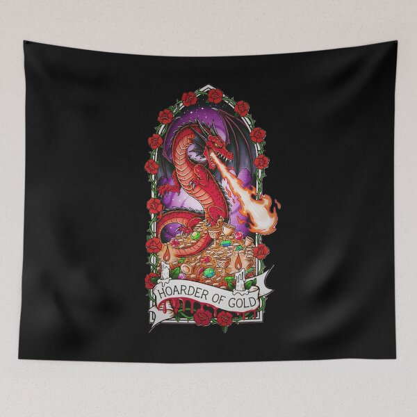 Item preview, Hoarder of Gold - Red Dragon Treasure designed and sold by CoffinsArt.