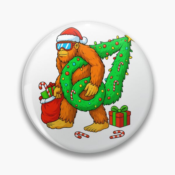 Item preview, Funny Bigfoot Christmas Tree Lights Santa Sasquatch 67 Meme  designed and sold by SONBAN.